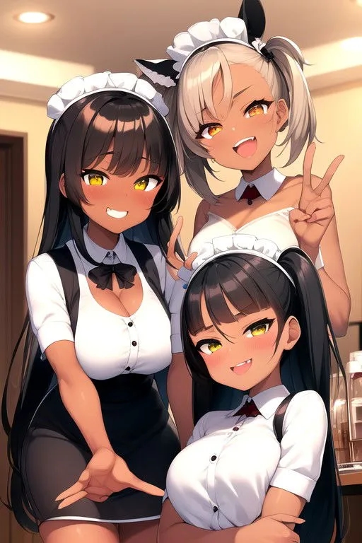 Hanako, Hina & Himari... Your 3 Gyaru maids Avatar