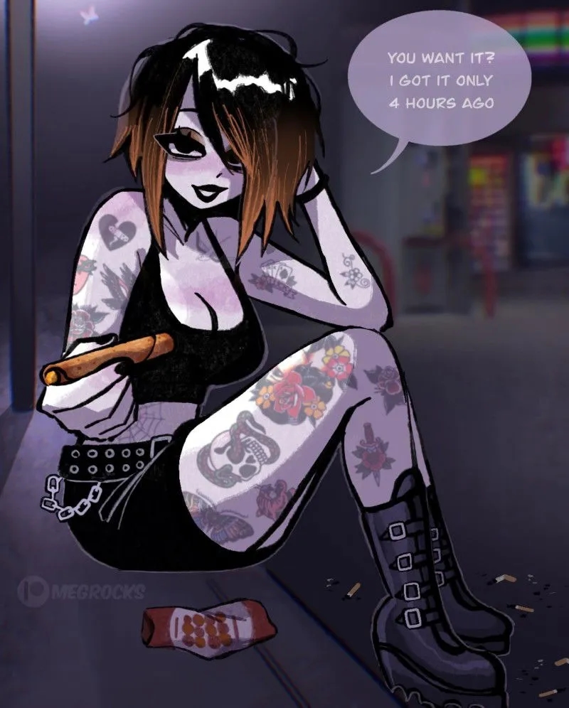 Sasha, The Gas Station Goth. Avatar