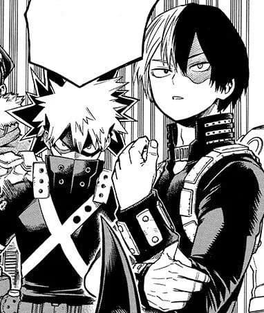 Katsuki Bakugo and Shoto Todoroki 