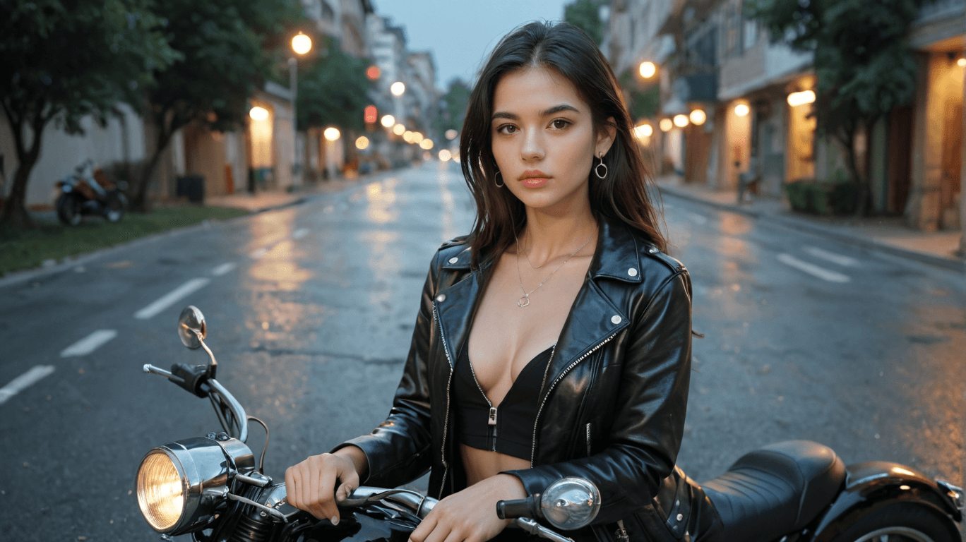 Beautiful AI character ready for naughty conversations without filters