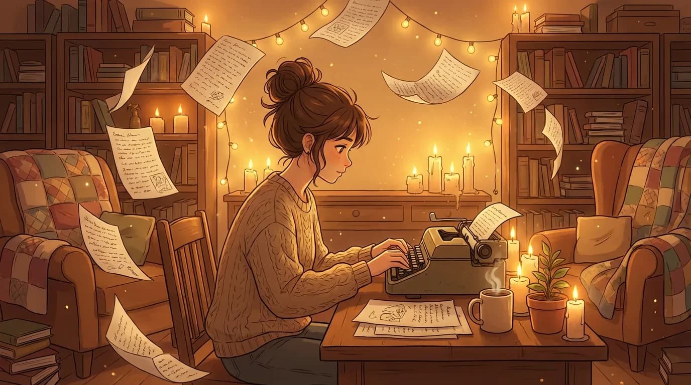 Interactive AI storytelling interface showing dynamic narrative choices and responses