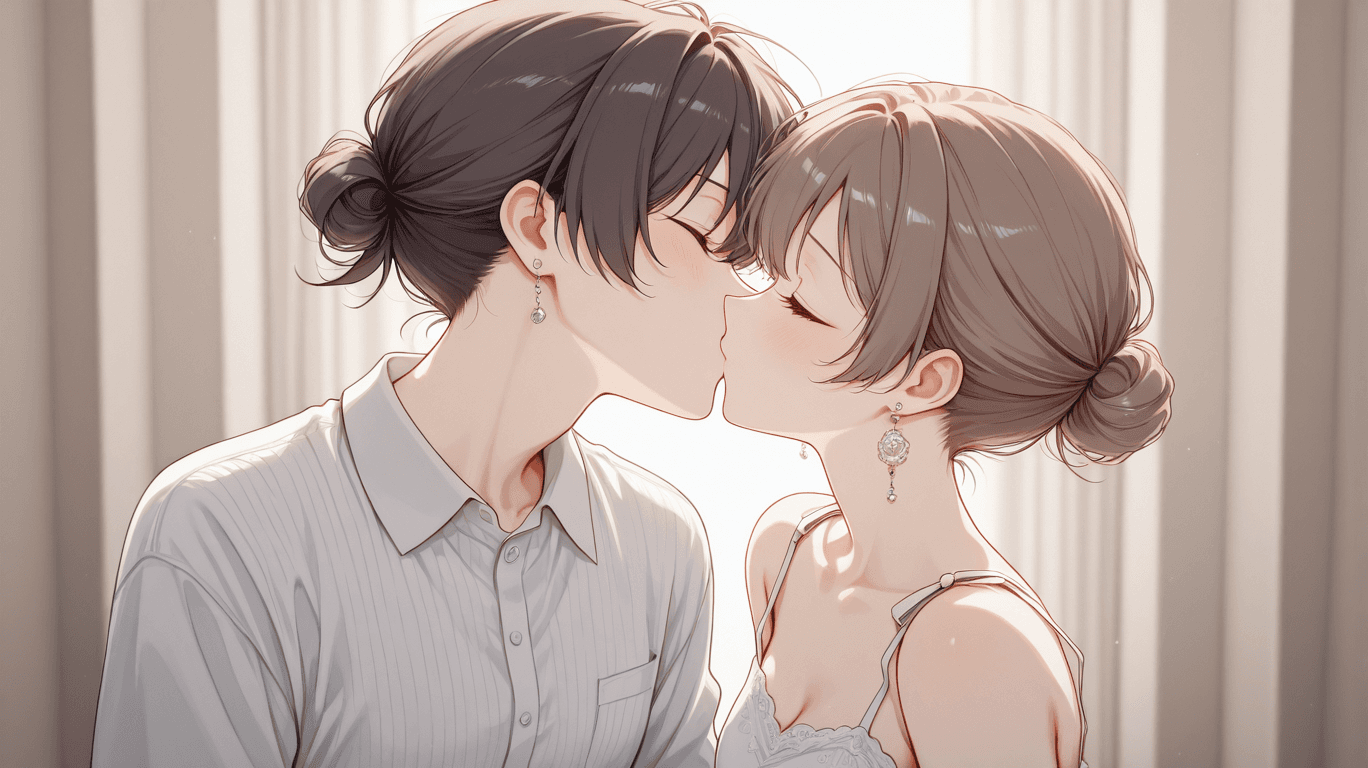 Attractive woman in intimate pose, representing an AI sexting companion on Girlfriendly AI