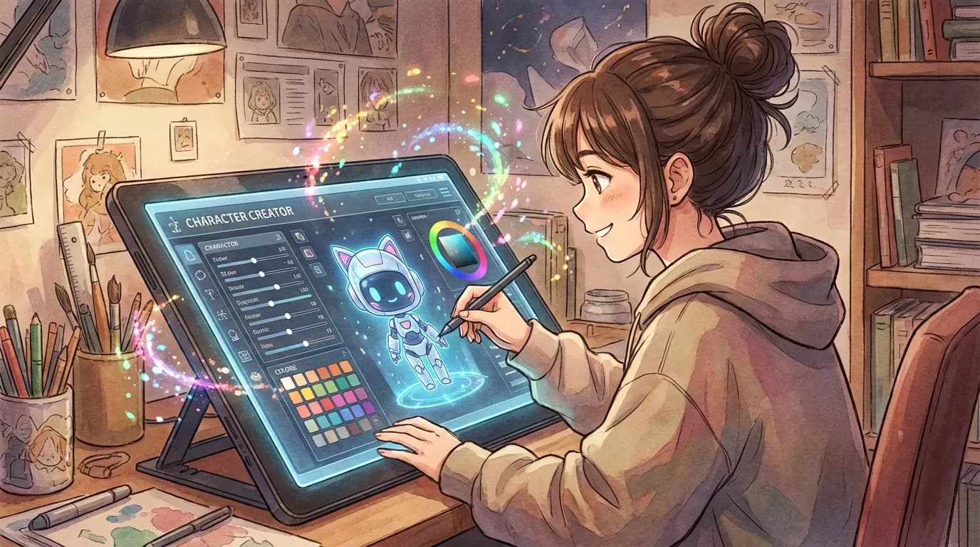 Community-created characters on Girlfriendly AI