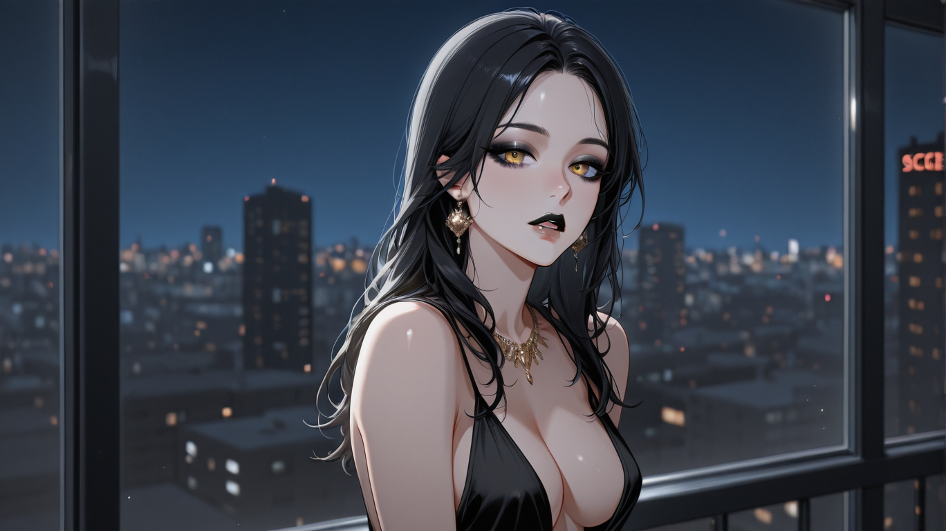 Attractive person engaging with NSFW ChatGPT alternative on device, showing uncensored conversation