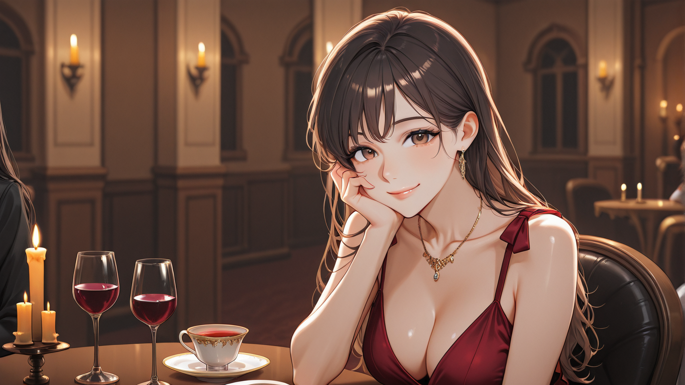 AI roleplay character in a fantasy scenario with glowing magical effects